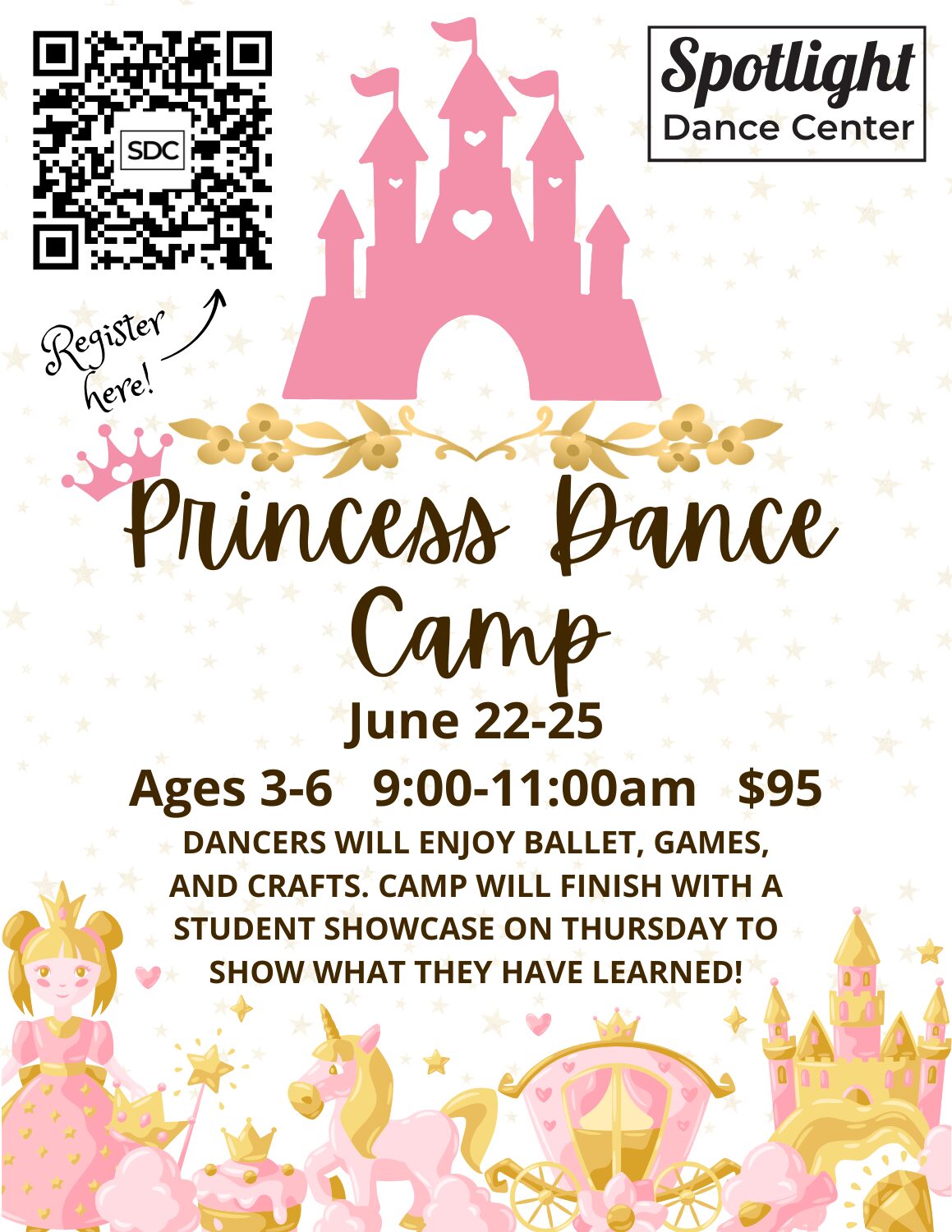 Princess Dance Camp 2026 flyer